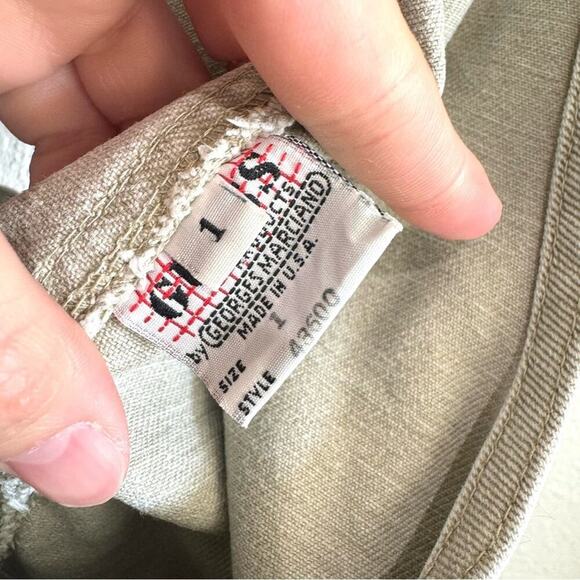 Vintage Cream Overall Skirt - Picture 8 of 13